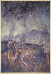The Sleep of Brunnhilde, illustration from 